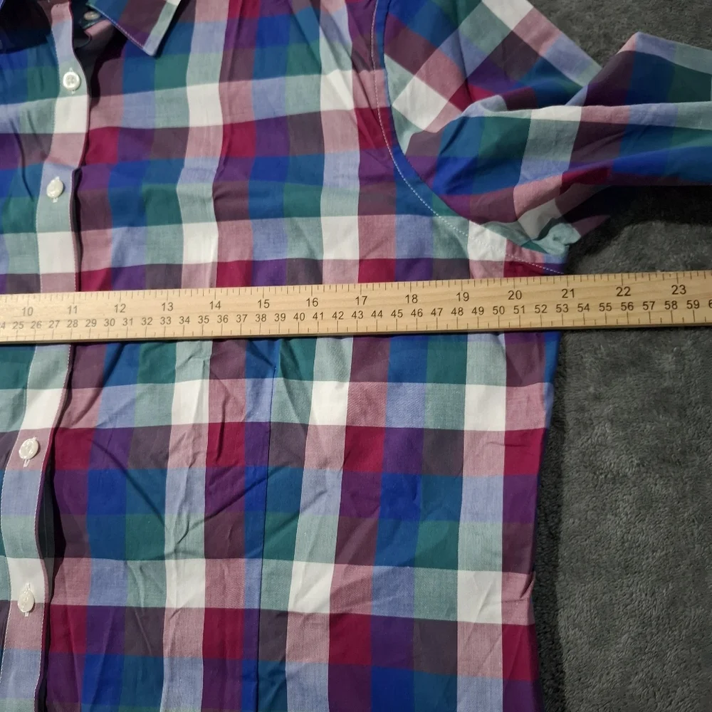 Brooks Brothers 346 Women’s Plaid Button-Down Shirt Size 12 Cotton Preppy Office - Picture 7 of 11